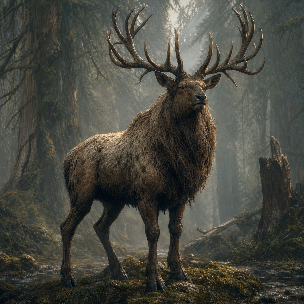Giant Elk bestiary portrait
