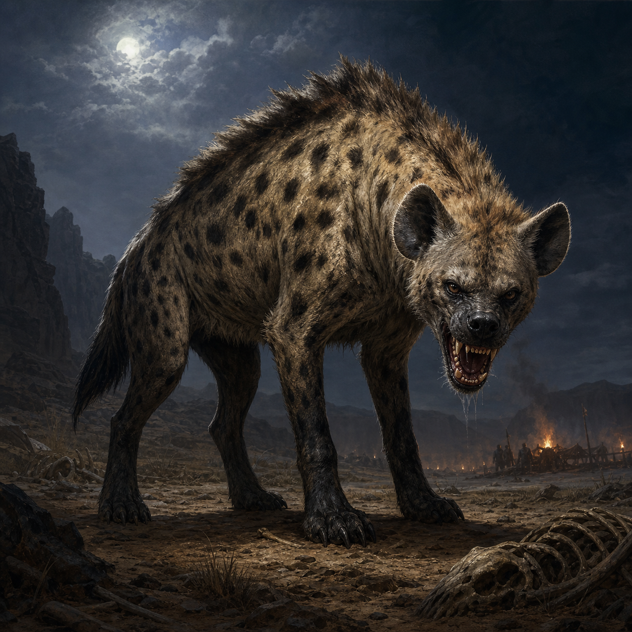 Giant Hyena bestiary portrait