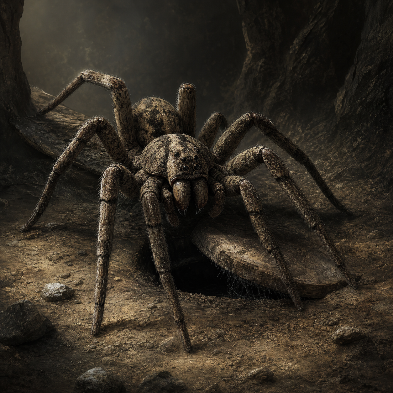 Giant Wolf Spider bestiary portrait