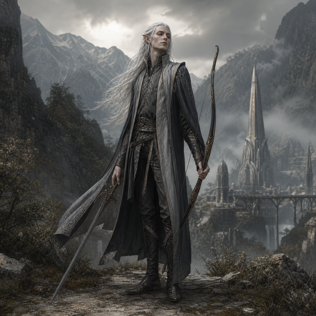 Gray Elf bestiary portrait