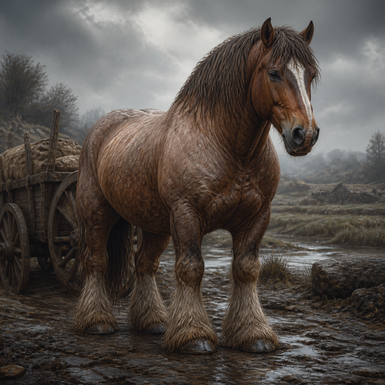 Horse, Heavy bestiary portrait