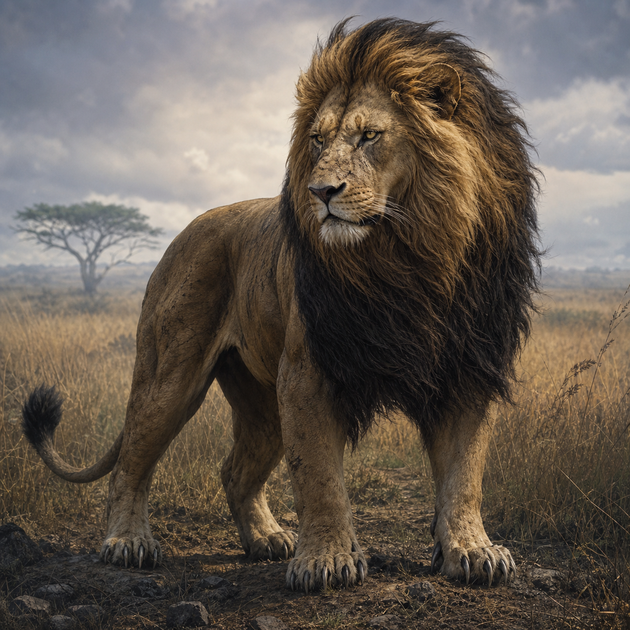 Lion bestiary portrait