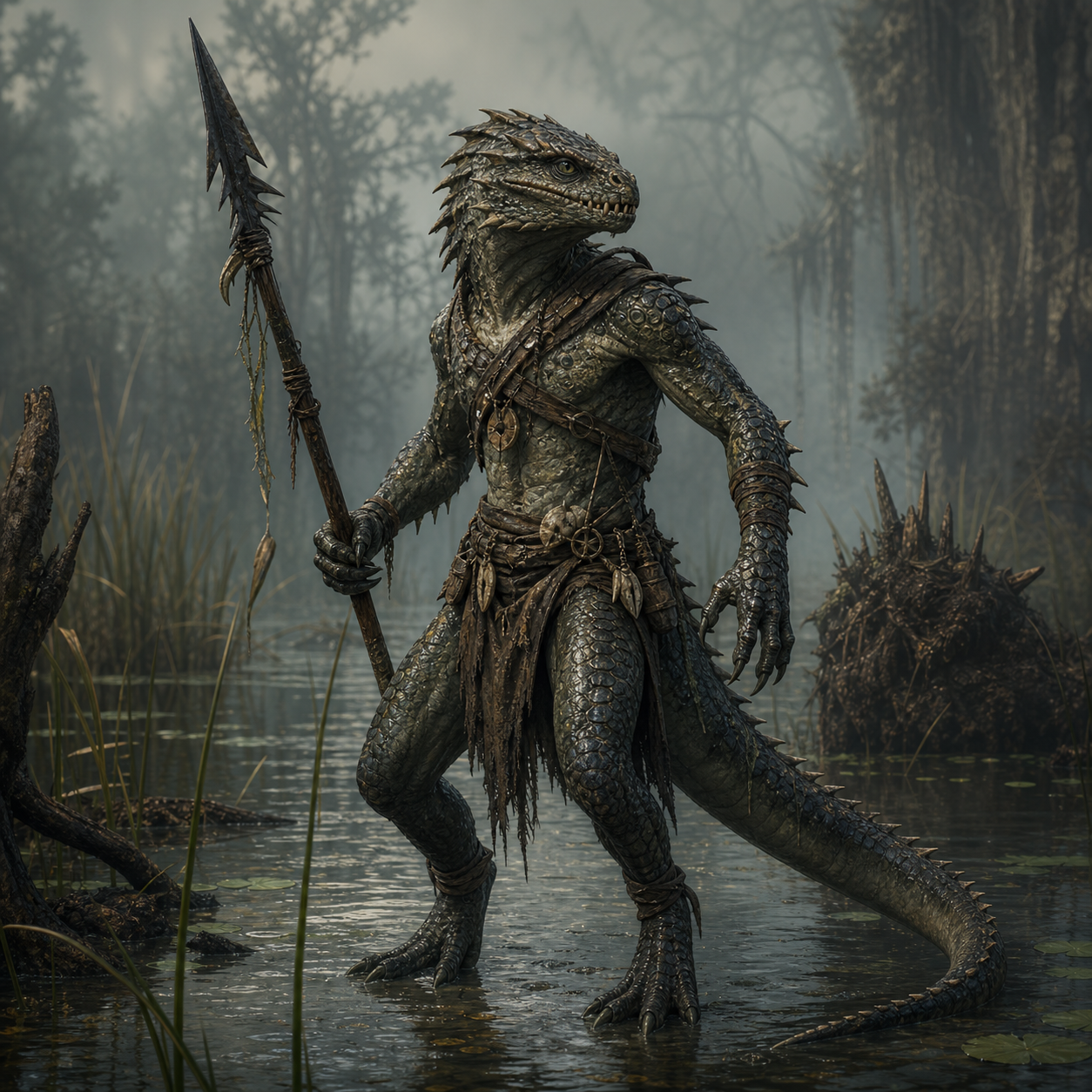 Lizardfolk bestiary portrait