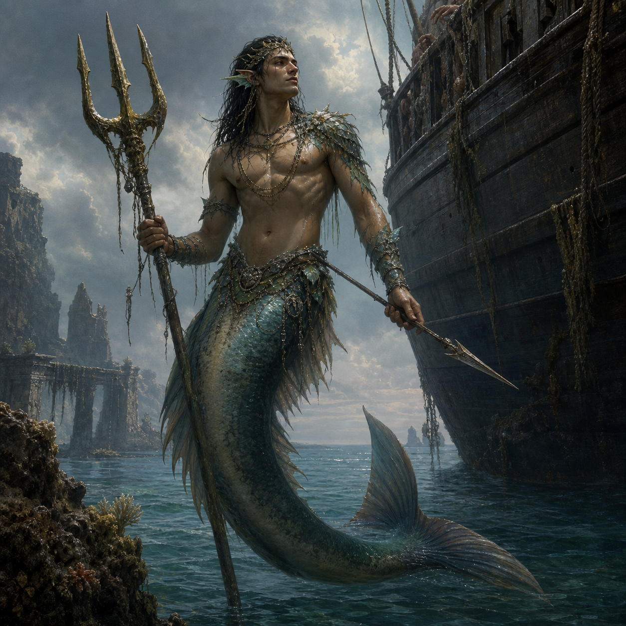 Merfolk bestiary portrait