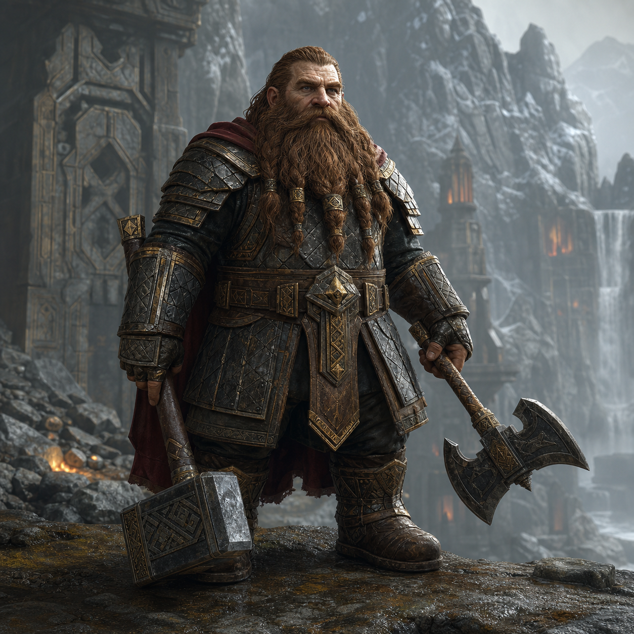Mountain Dwarf bestiary portrait