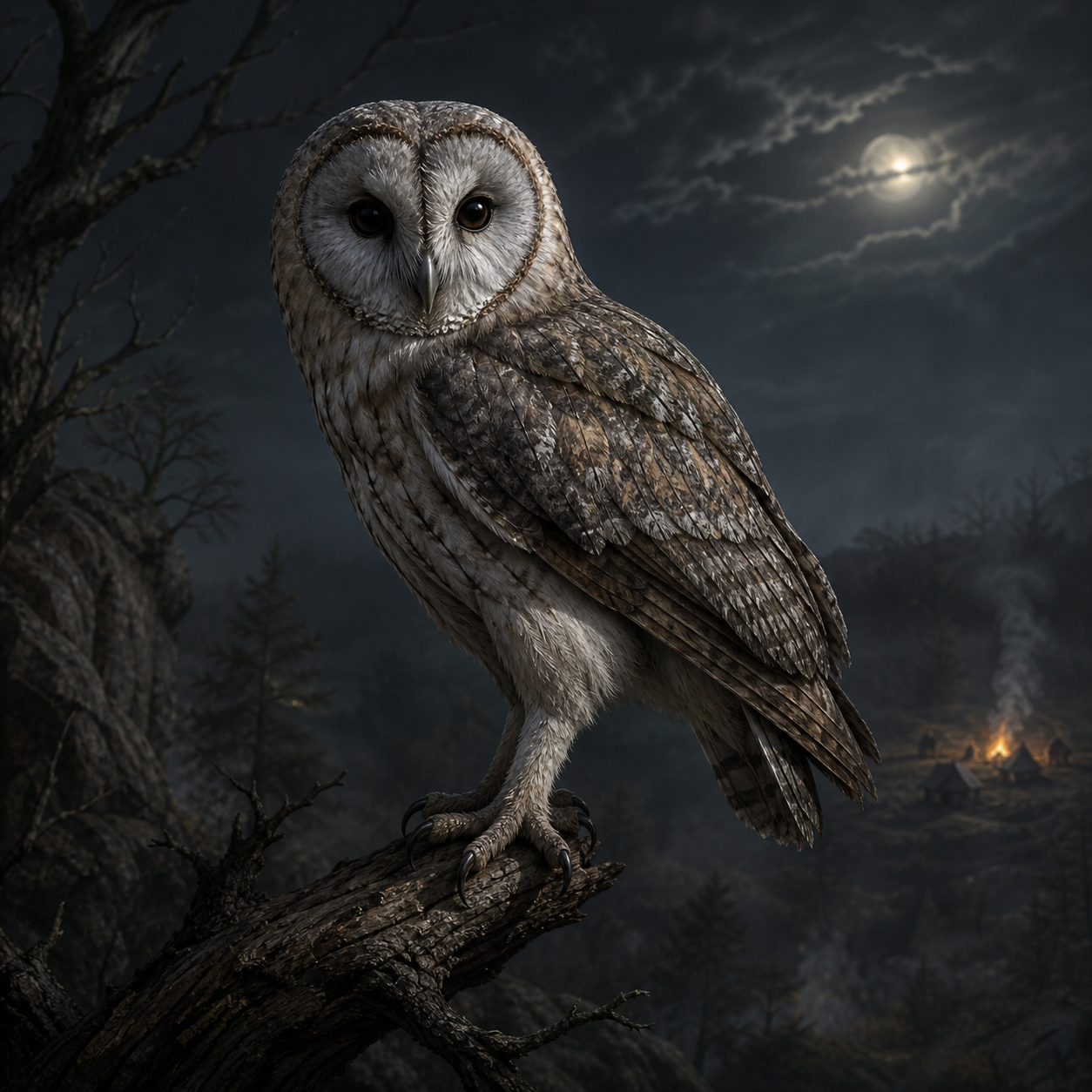 Owl bestiary portrait