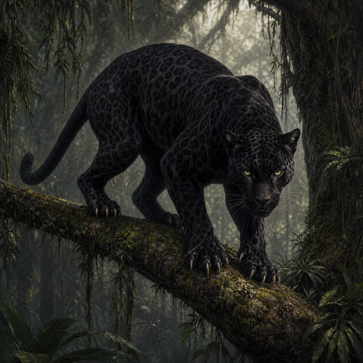 Panther bestiary portrait