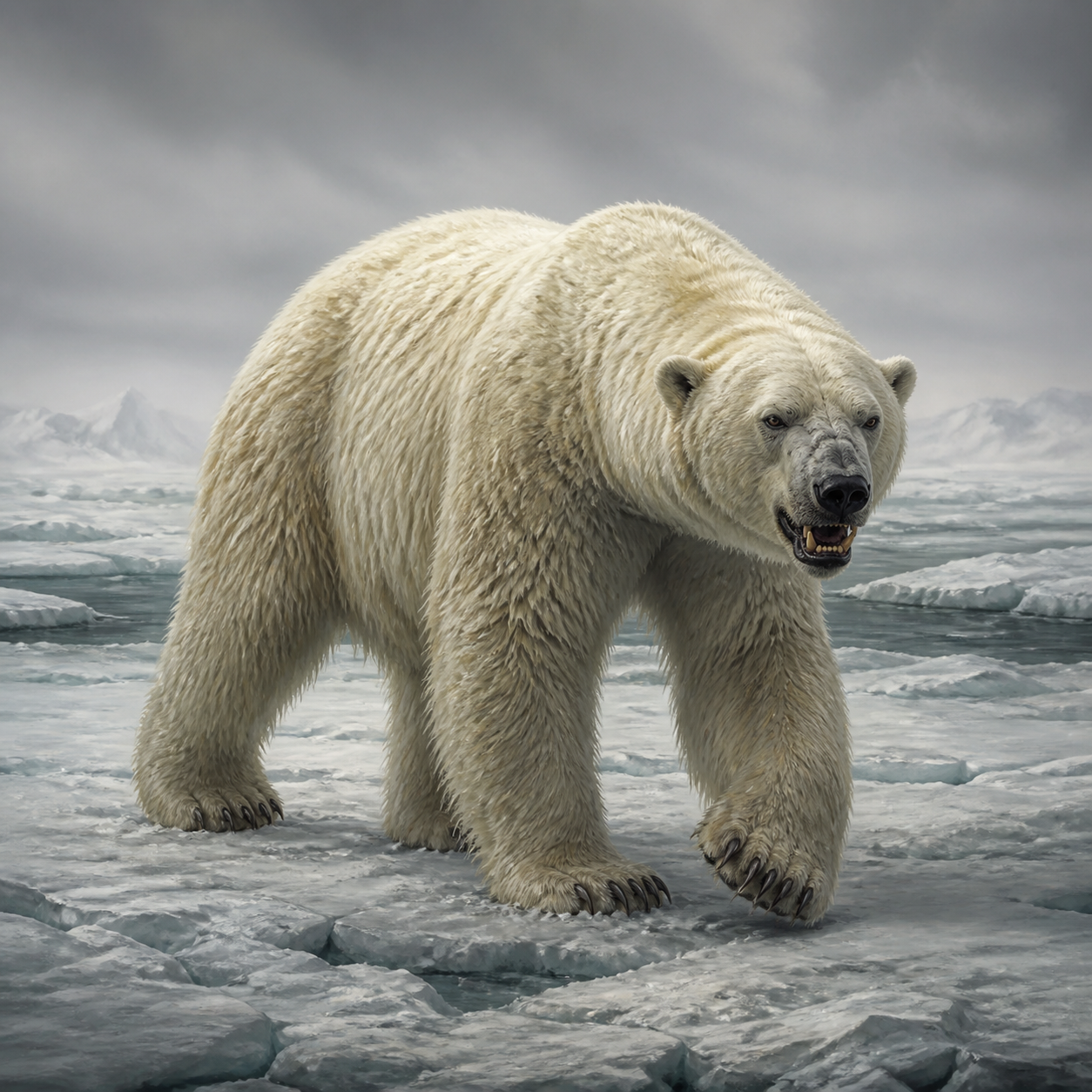 Bear, Polar bestiary portrait