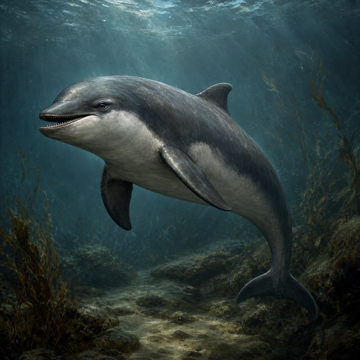 Porpoise bestiary portrait