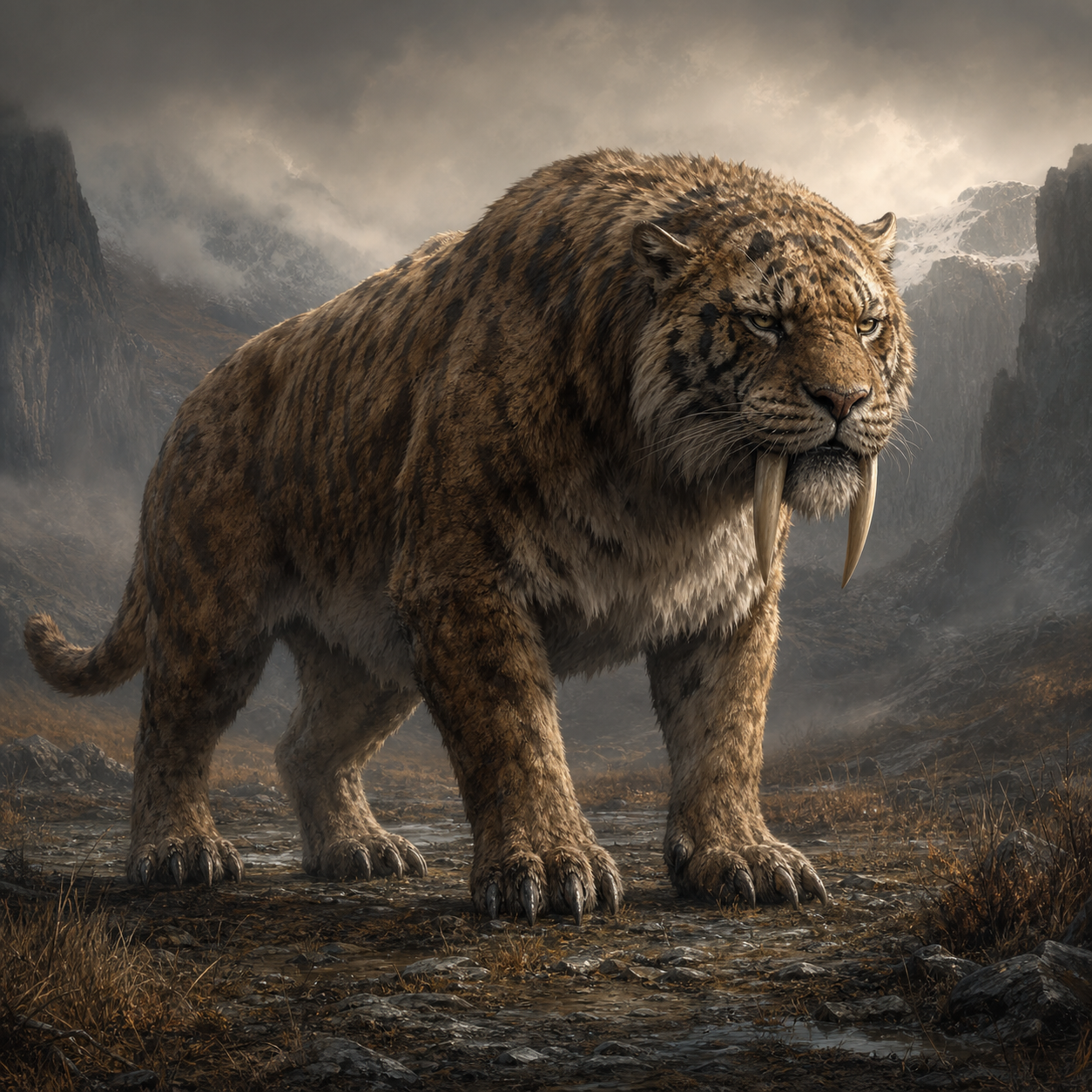 Saber-Toothed Tiger bestiary portrait