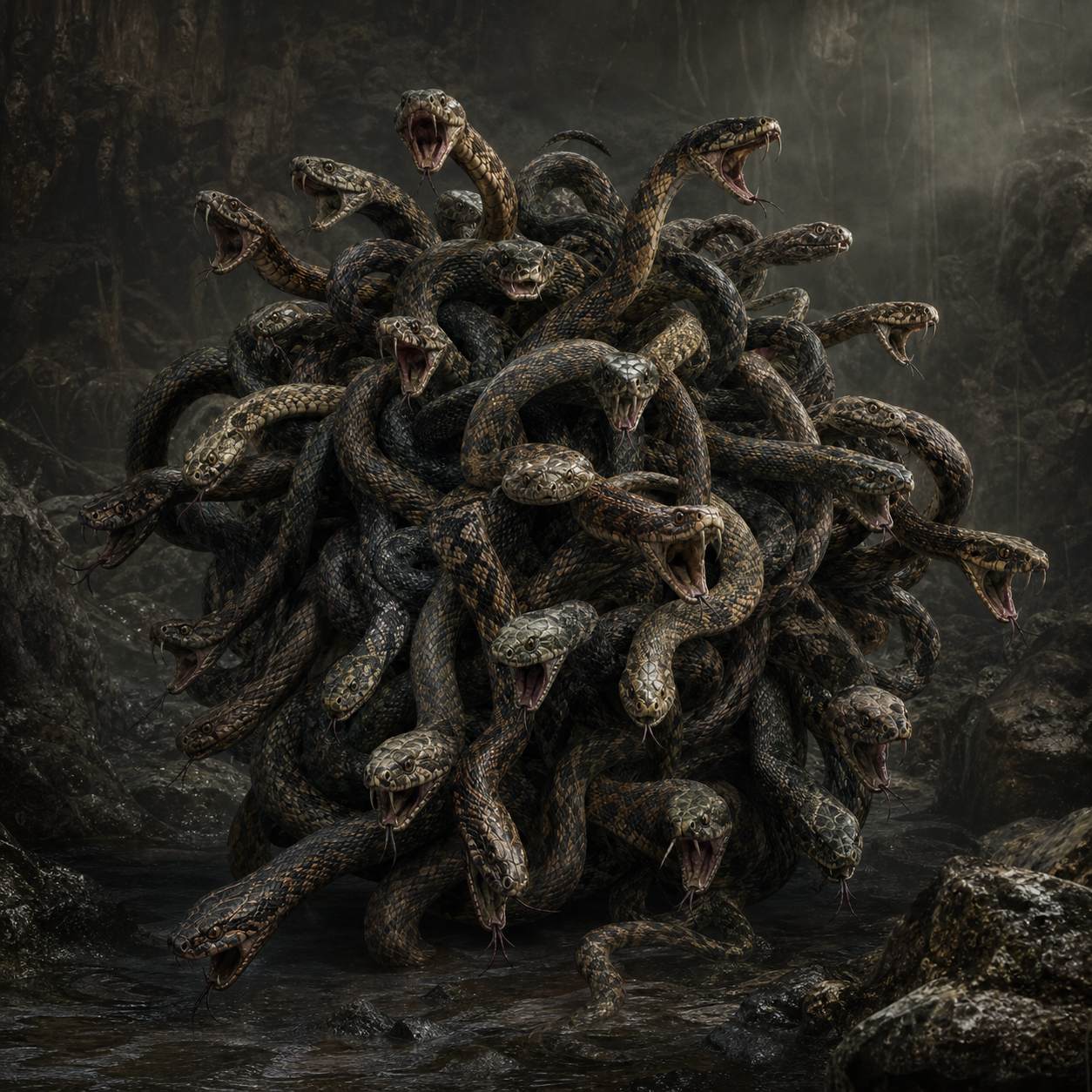 Swarm of Poisonous Snakes bestiary portrait