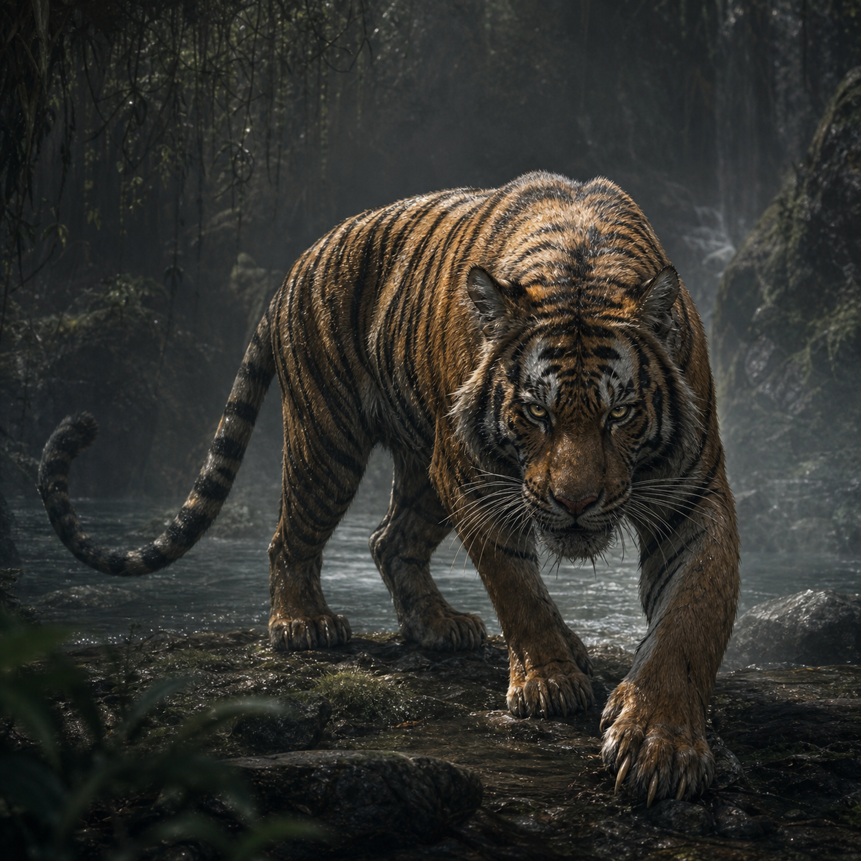 Tiger bestiary portrait