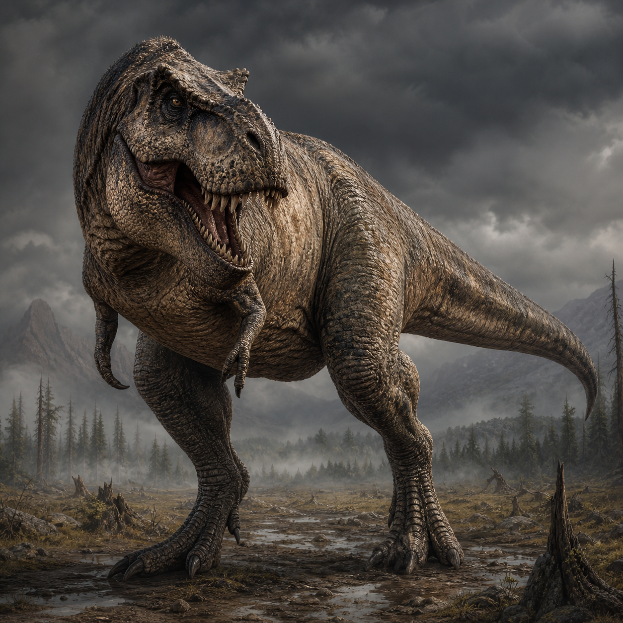 Tyrannosaurus bestiary portrait