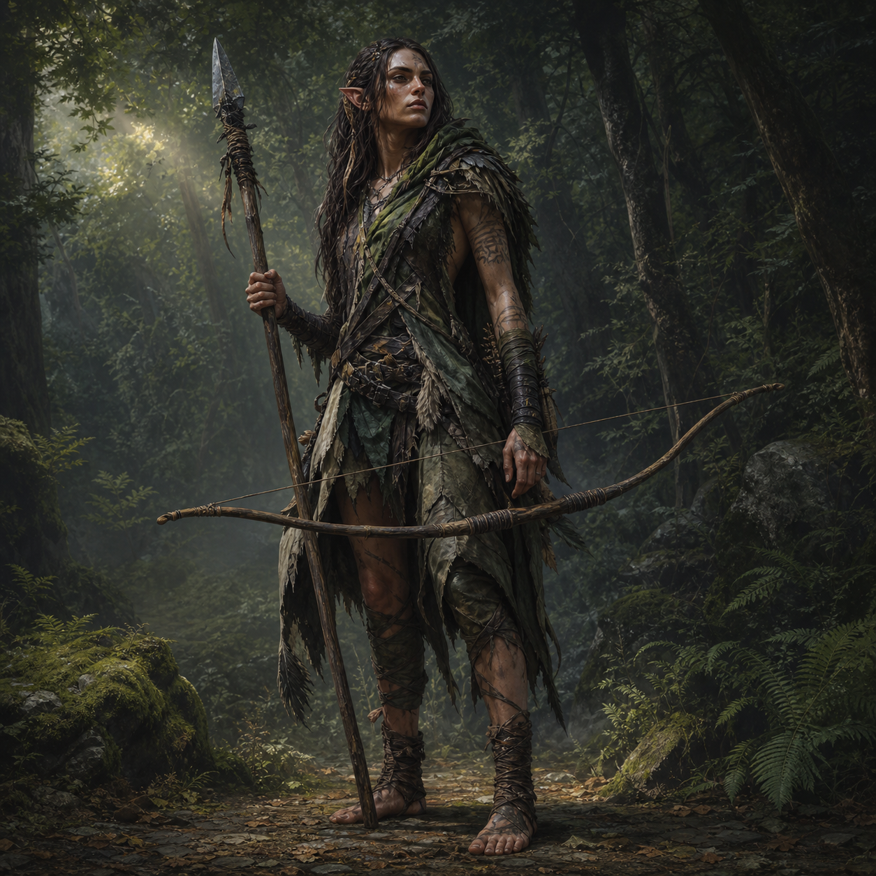 Wild Elf bestiary portrait