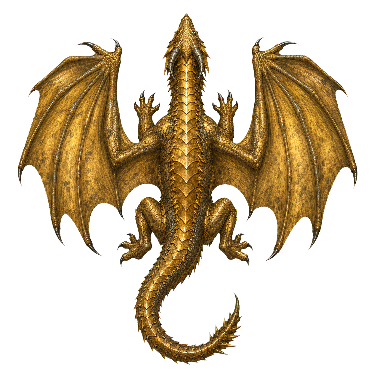 Ancient Brass Dragon top-down encounter token