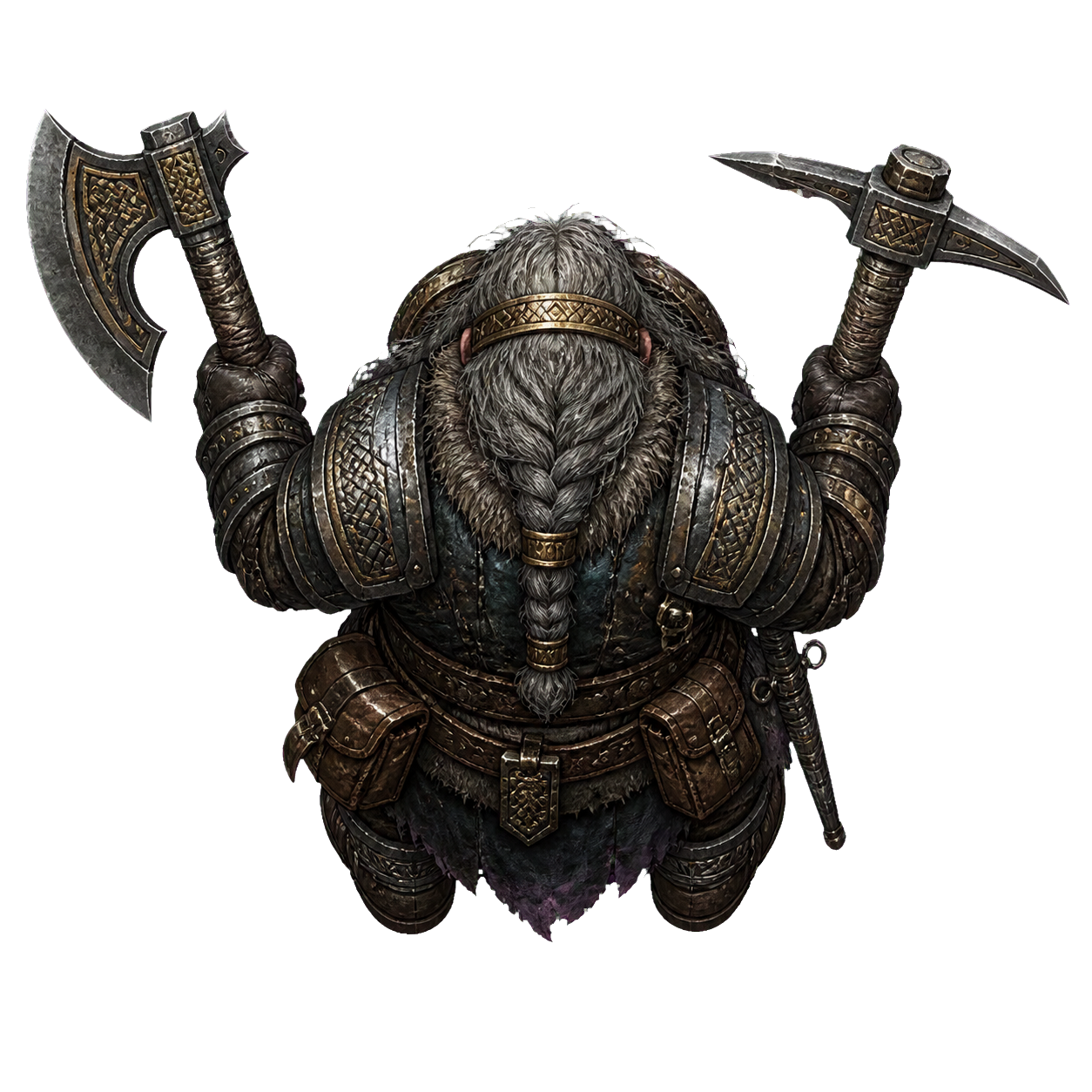 Deep Dwarf top-down encounter token