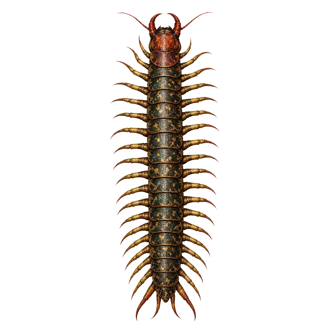 Giant Centipede top-down encounter token