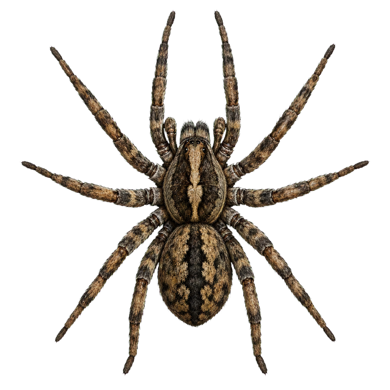 Giant Wolf Spider top-down encounter token