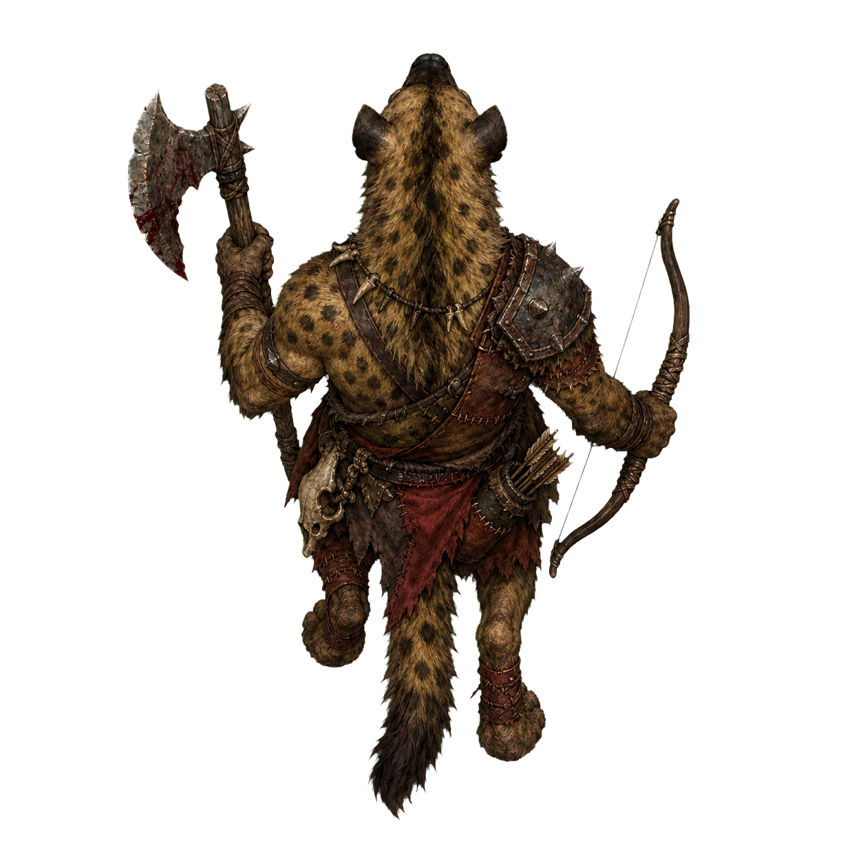Gnoll top-down encounter token