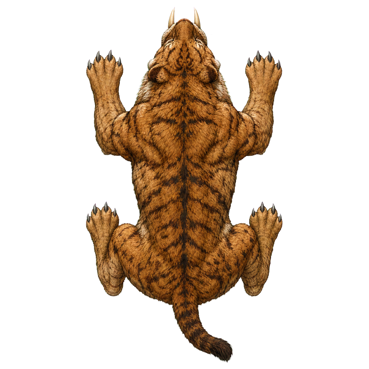 Saber-Toothed Tiger top-down encounter token