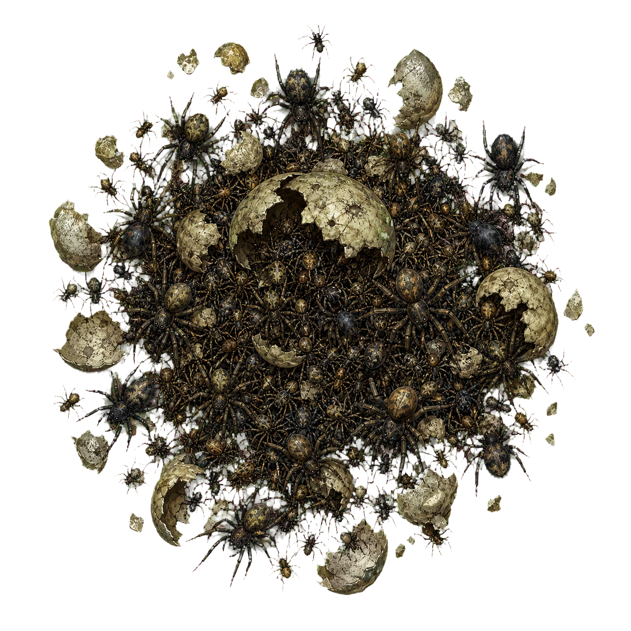 Spider Swarm top-down encounter token