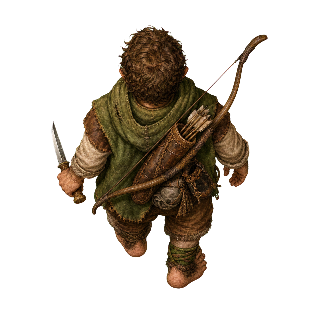 Tallfellow Halfling top-down encounter token