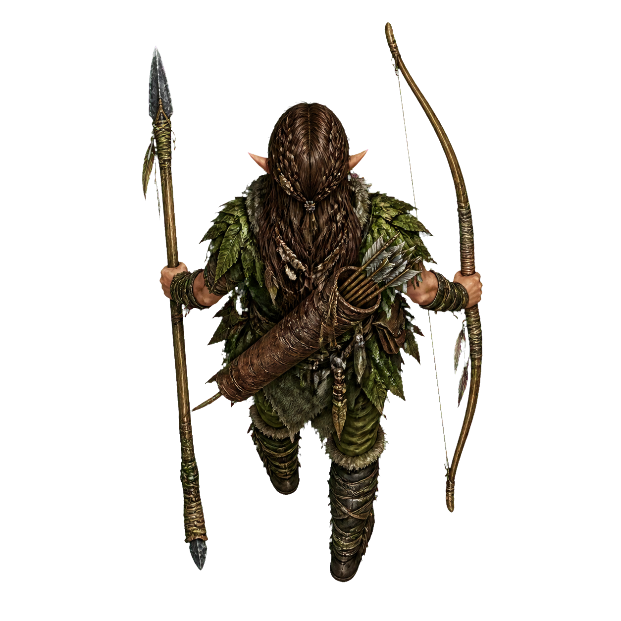 Wild Elf top-down encounter token